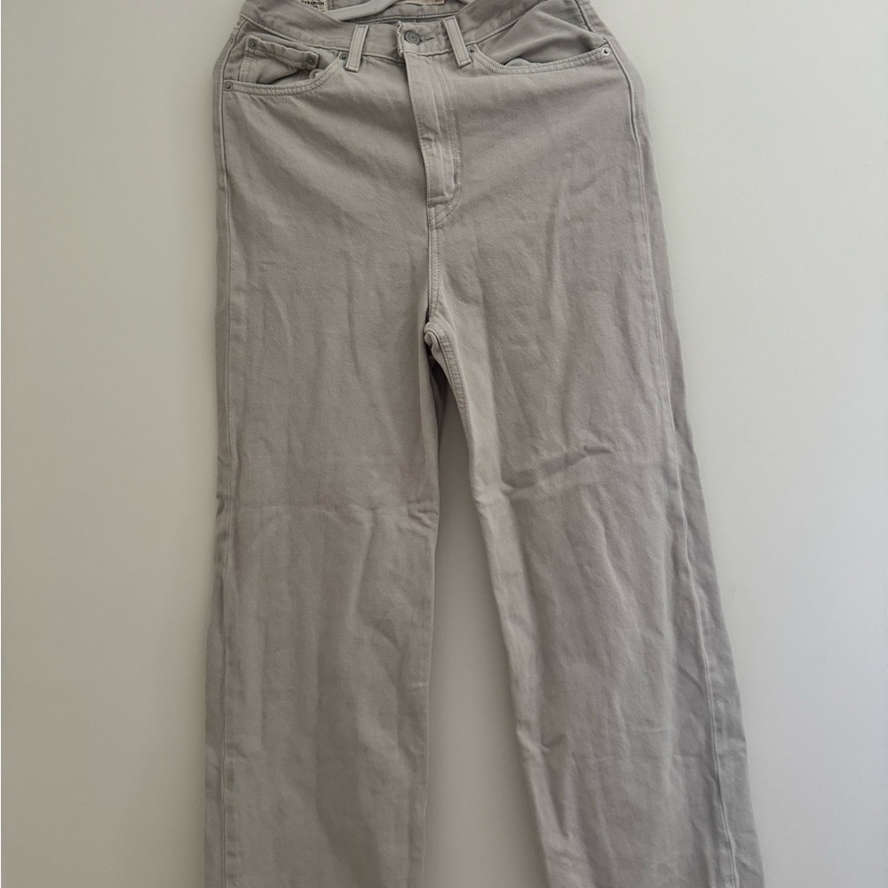Levi's Women's Light Gray Flare Jeans